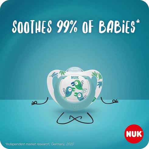NUK Star Day Night Soother 18-36 months